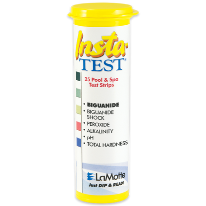 Insta-Test, Biguanide, Biguanide Shock, Peroxide, Alkalinity, pH, Total Hardness Test Strips