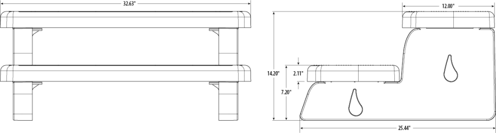 Waterway Plastics 33-Inch Spa Step – Durable, Non-Slip, Easy Assembly