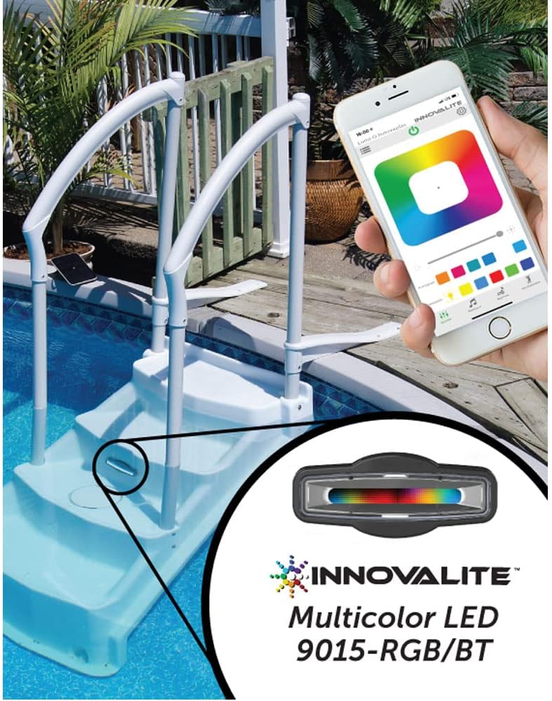 InnovaPlas InnovaLite 9015-RGB/BT Bluetooth-Controlled Multicolor LED Pool Step Light