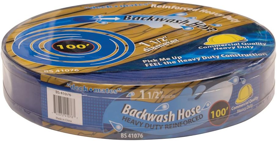 1.5" x 100' Reinforced Backwash Hose – Heavy-Duty Pool Filter Maintenance Solution