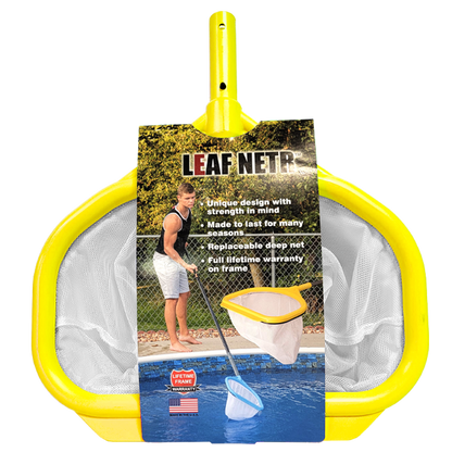 18" Leaf Netr Pool Skimmer – Heavy-Duty Fine Mesh Rake