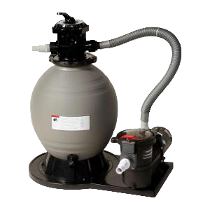 18" Mega Clean Series Sand Filter System with 1 HP Maxi Flow Pump