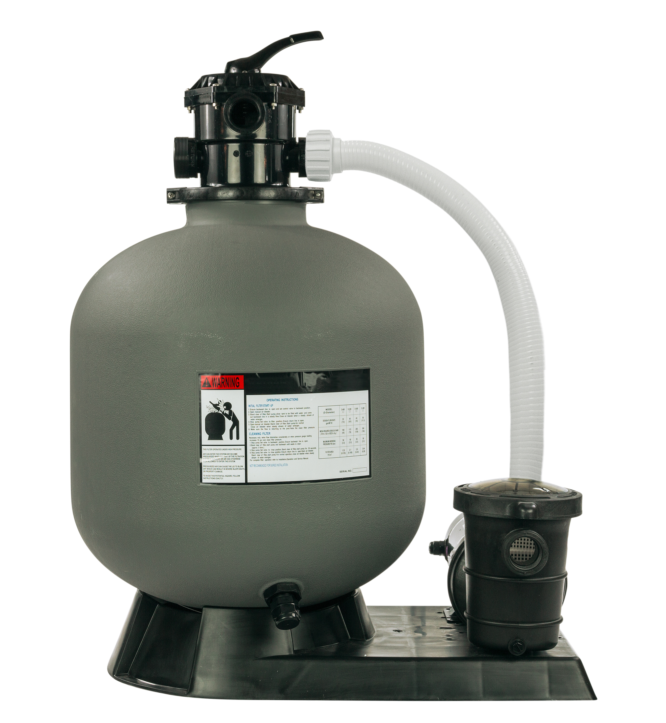 Waterway Above Ground 50 Sq. Ft. Cartridge Filter with 1 HP Pump