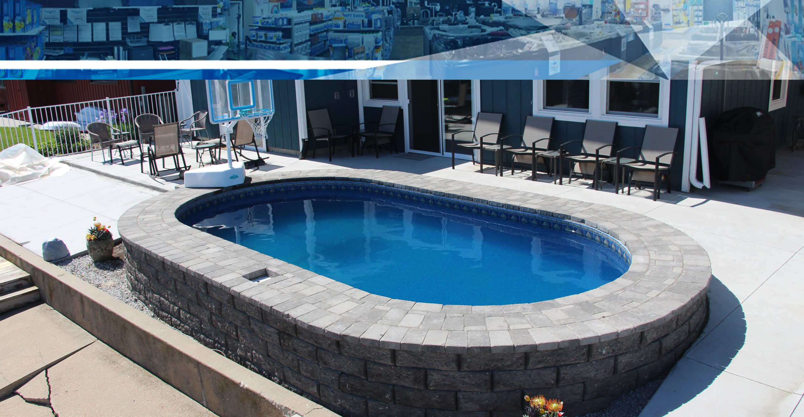 Stealth Semi-Inground Pool – Hansen's Pool & Spa